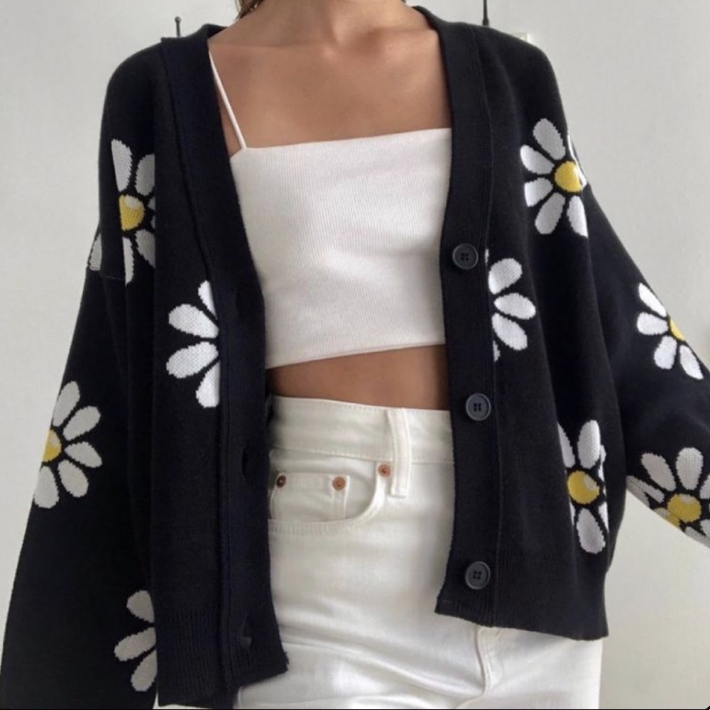New daisy knit cardigan